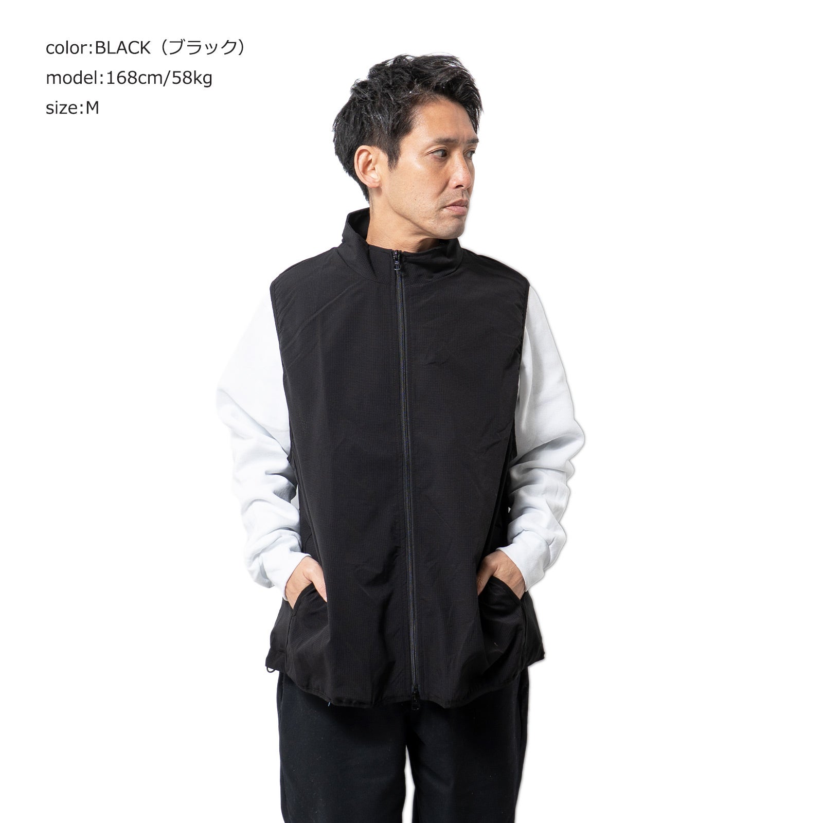 シービーズSEABEESマイクロドットジップベスト