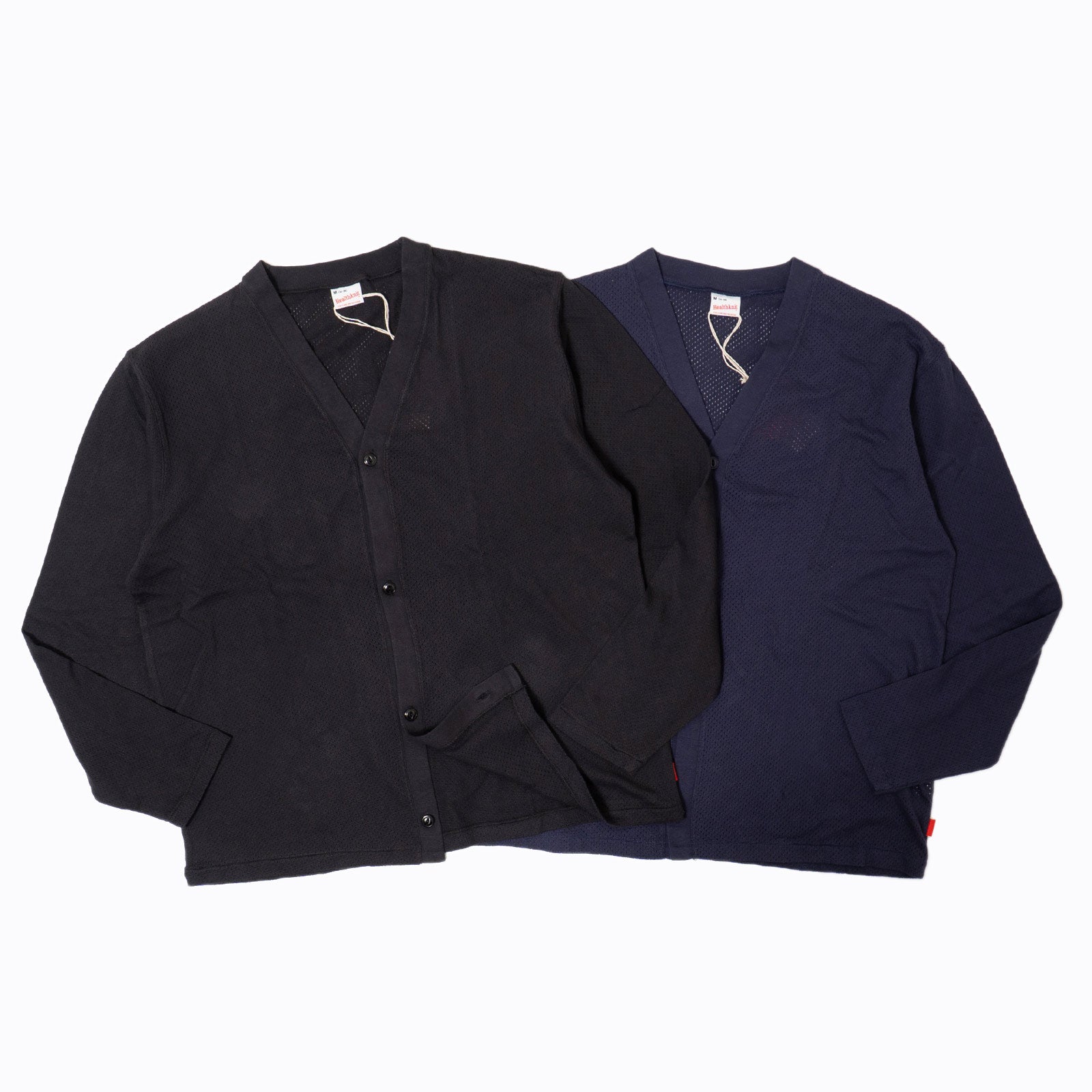 ヘルスニットHealthknit55020U.S.コットンメッシュカーディガン