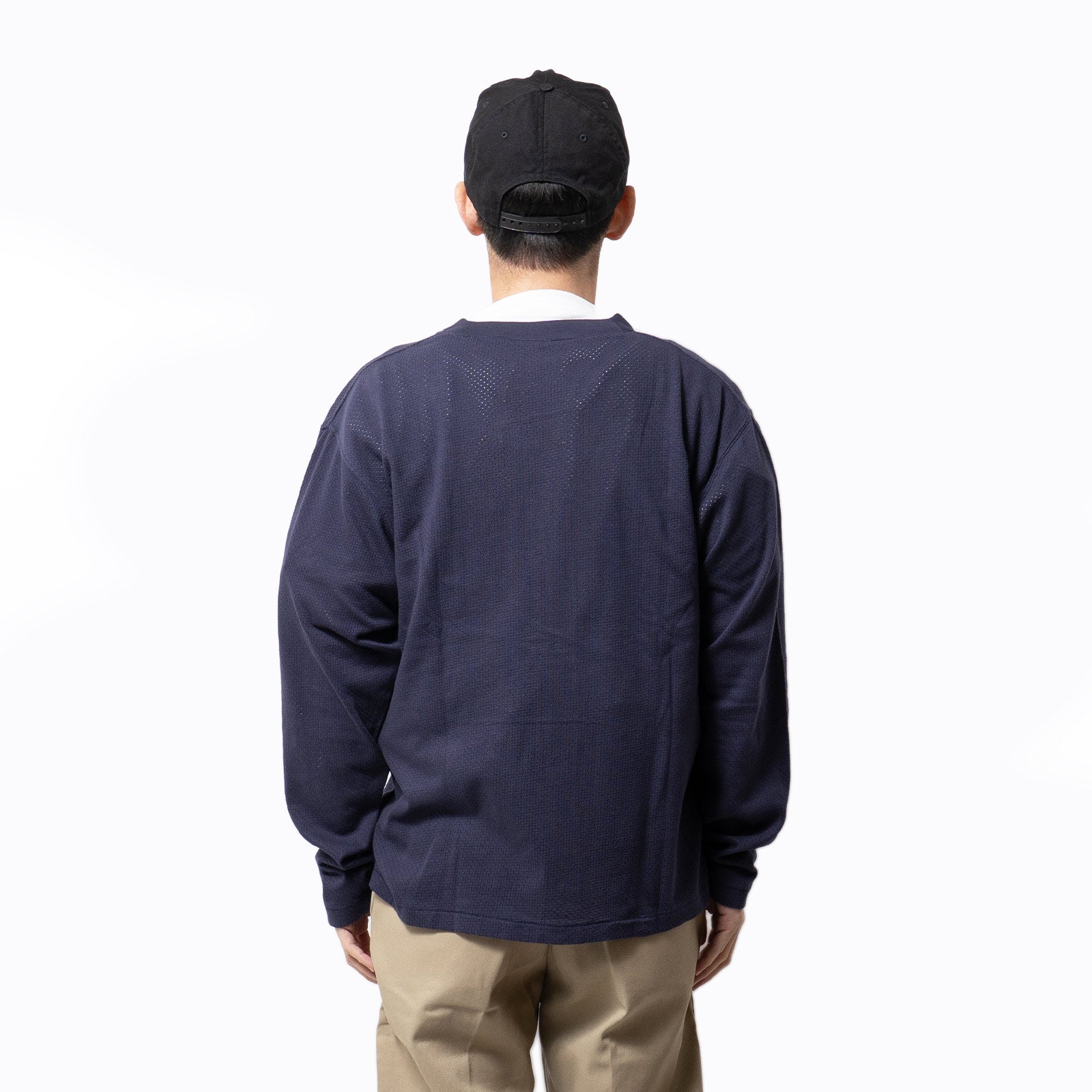 ヘルスニットHealthknit55020U.S.コットンメッシュカーディガン