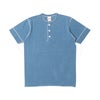 ヘルスニットHealthknit10070インディゴヘンリーネック半袖Tシャツ