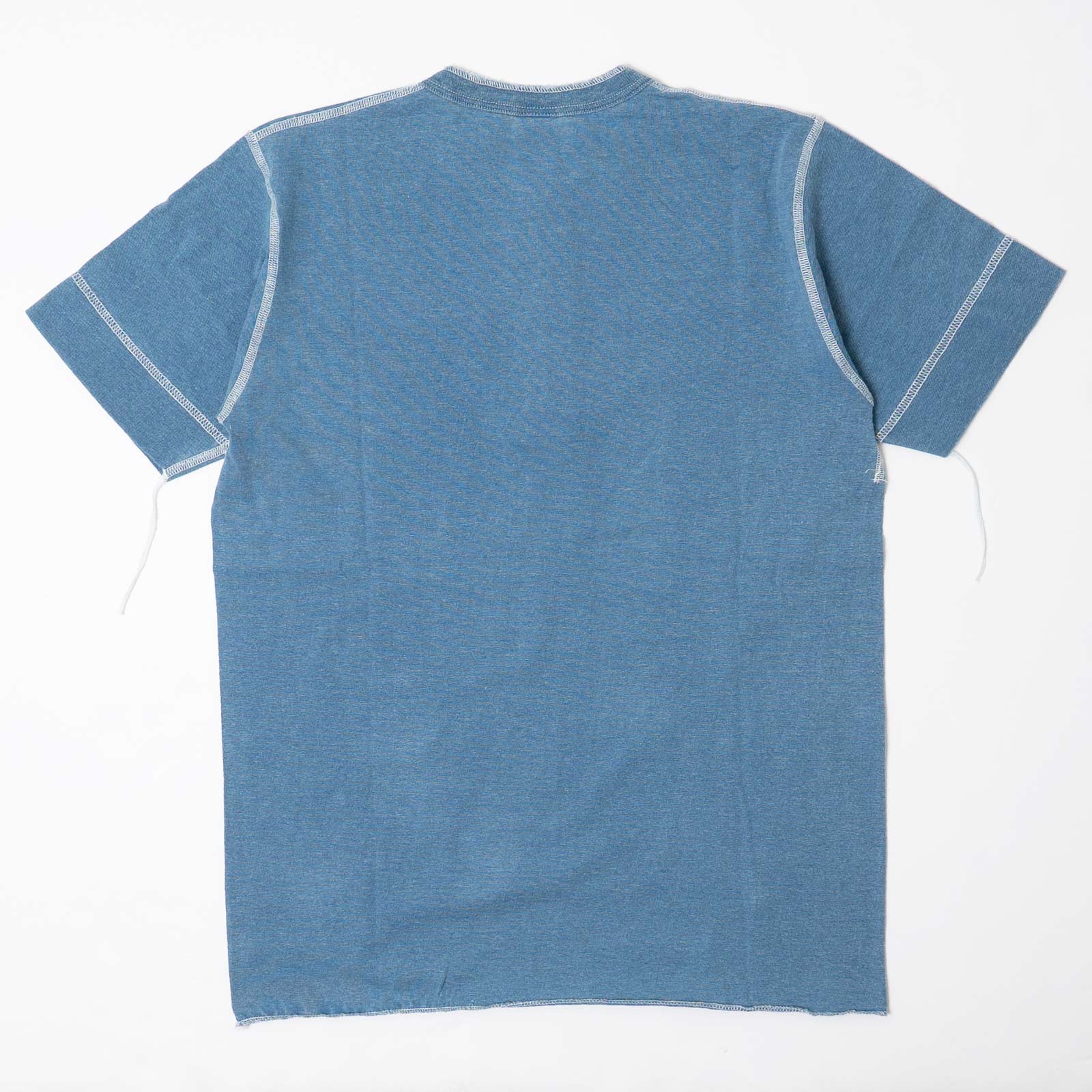 ヘルスニットHealthknit10070インディゴヘンリーネック半袖Tシャツ