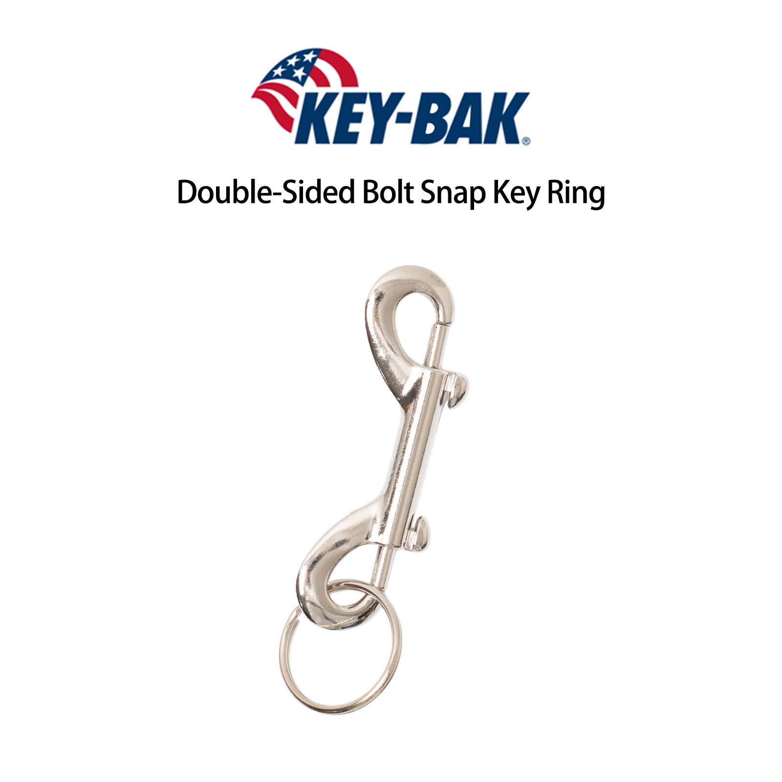 キーバックKEY-BAKダブルボルトスナップキーリング0305-906