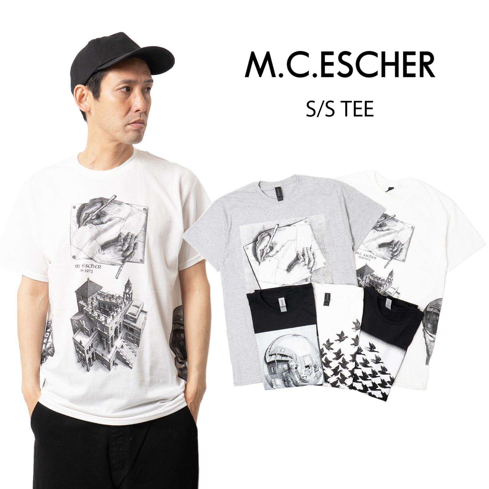 M.C.エッシャーM.C.Escher半袖Tシャツ