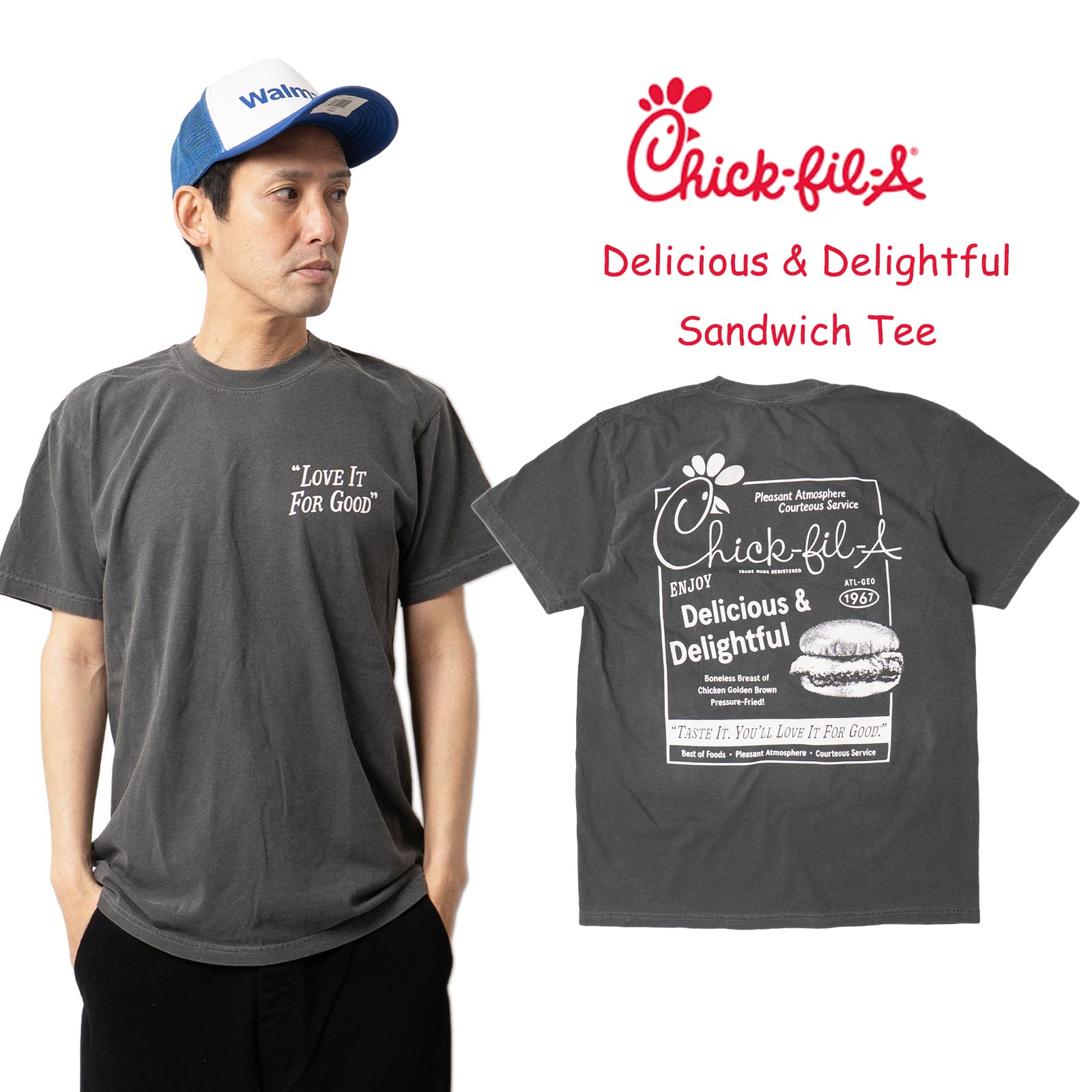 0チックフィレイChick-fil-Aデリシャスアンドディライトフルサンドイッチ半袖Tシャツ