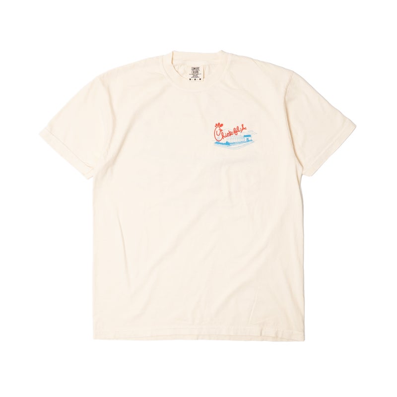 チックフィレイChick-fil-Aアリアルクラシックレストラン半袖Tシャツ