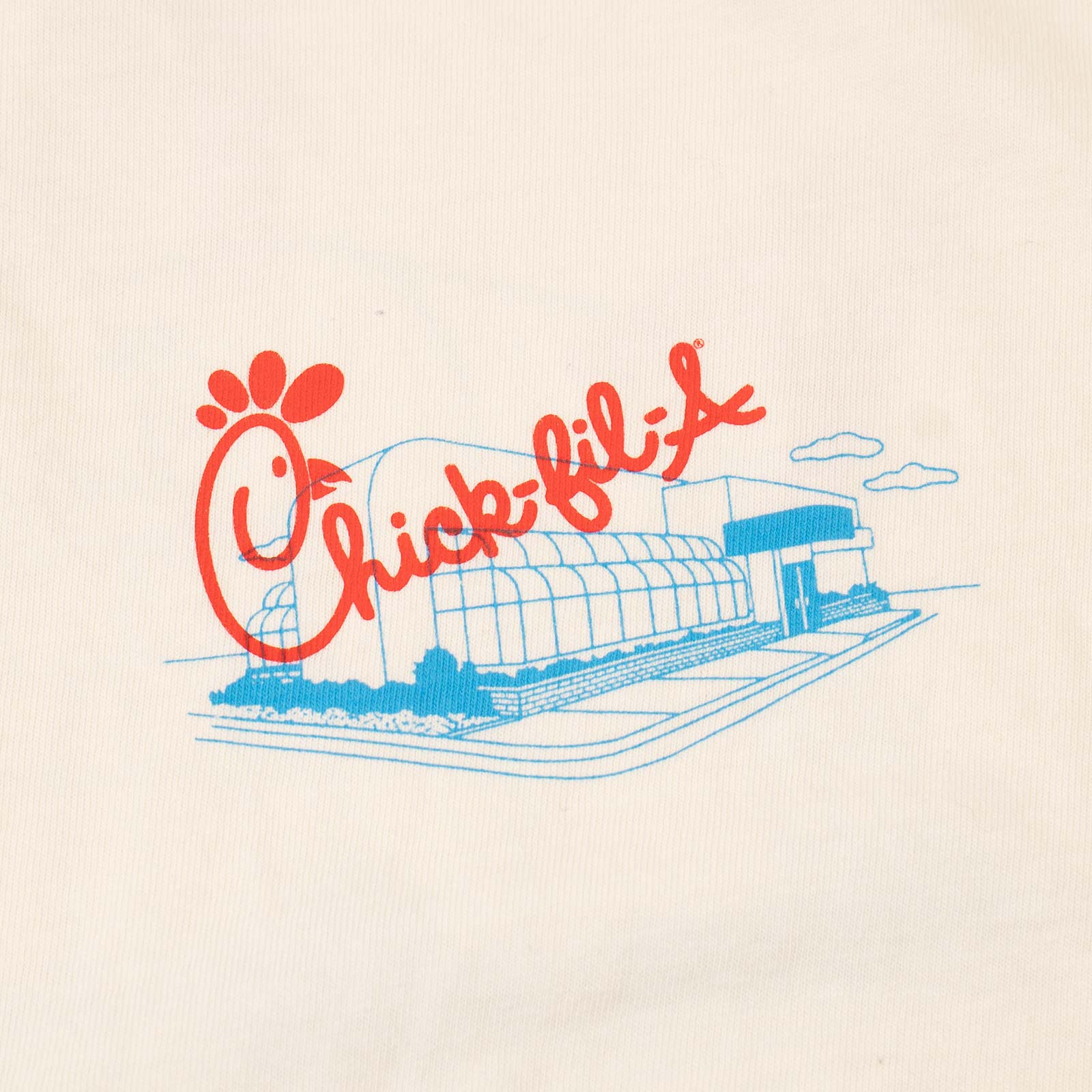 チックフィレイChick-fil-Aアリアルクラシックレストラン半袖Tシャツ