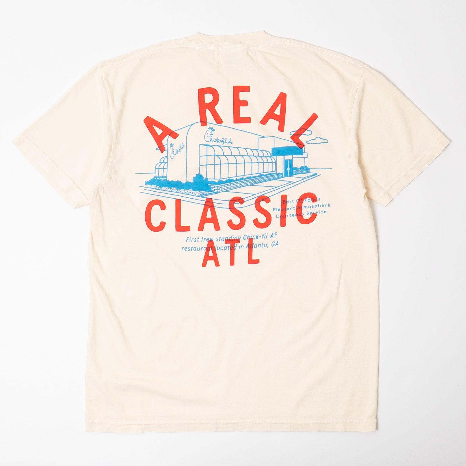 チックフィレイChick-fil-Aアリアルクラシックレストラン半袖Tシャツ