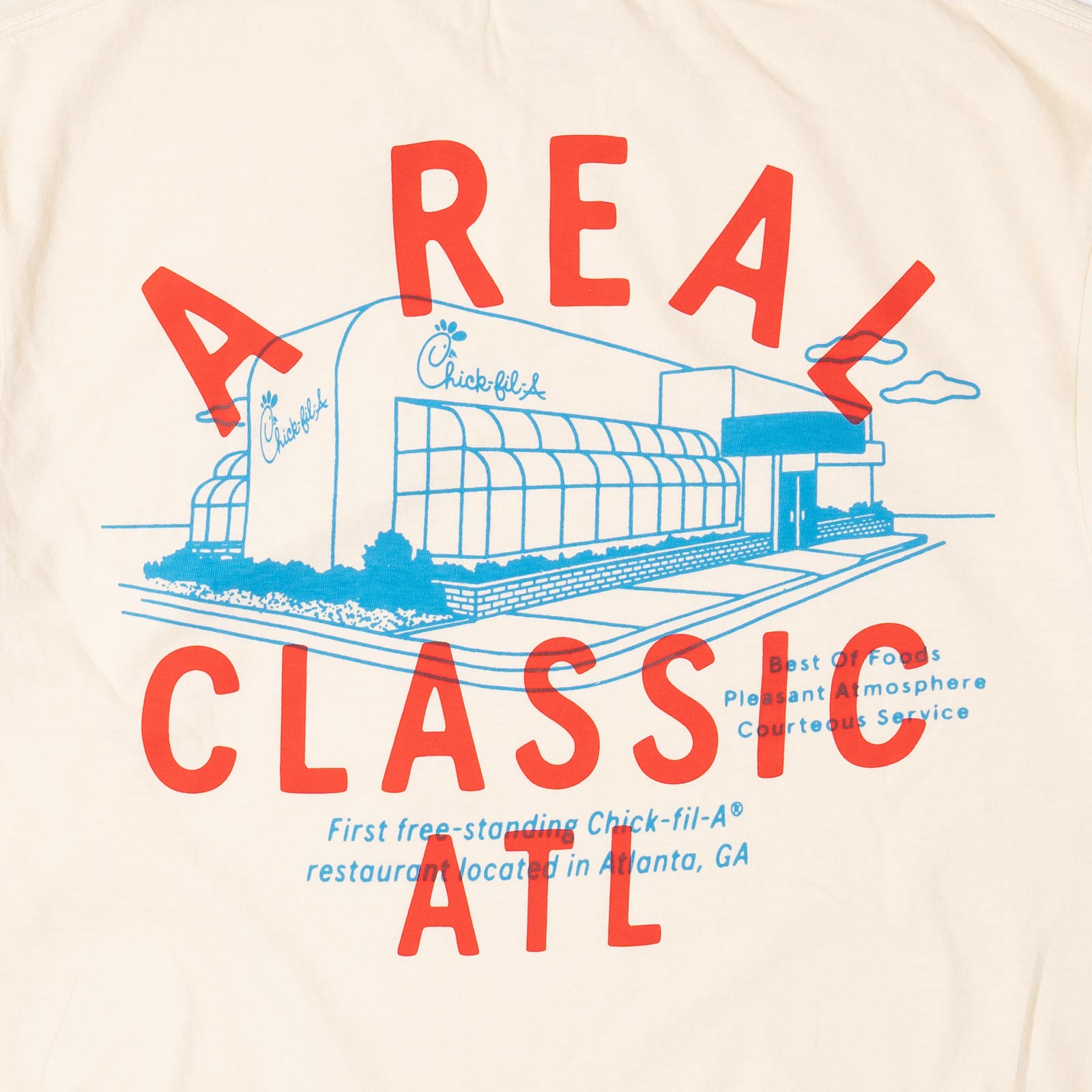 チックフィレイChick-fil-Aアリアルクラシックレストラン半袖Tシャツ