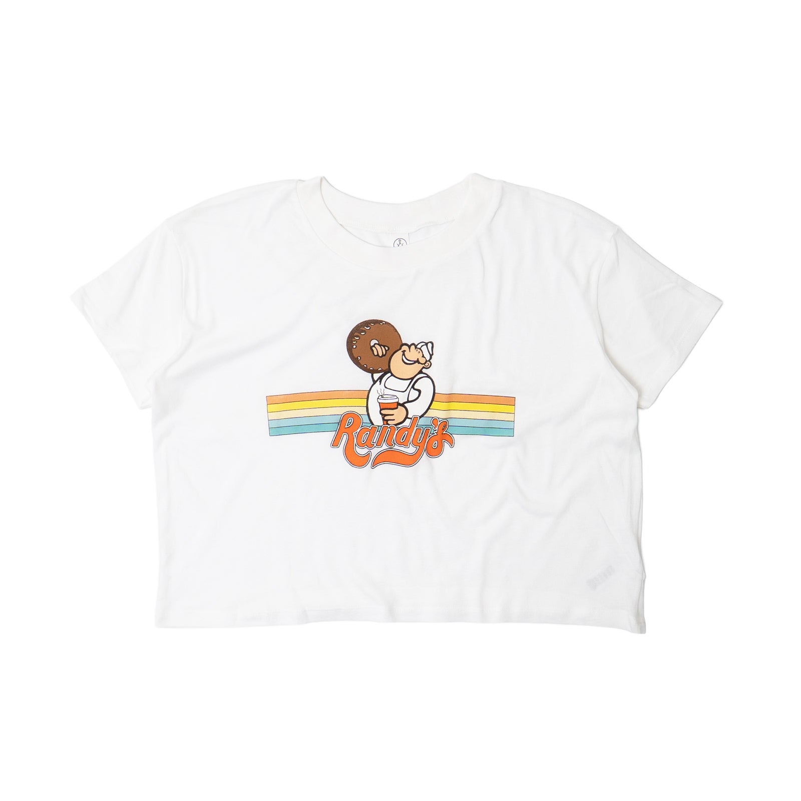 ランディーズドーナツRandy'sDonutsホワイトクロップドTシャツRD-3004