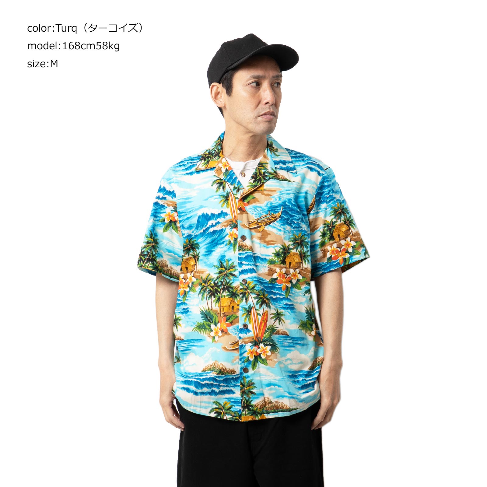 ロバートJクランシーRJC半袖アロハシャツ#102C112ハワイ製