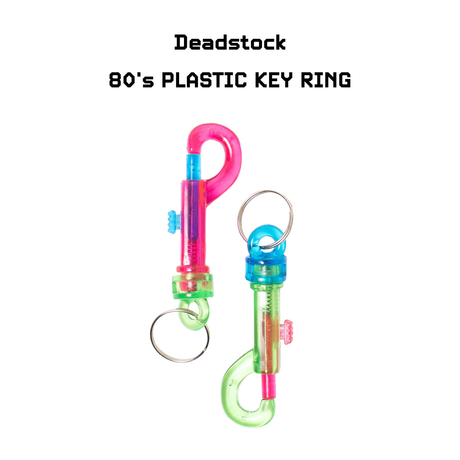 【中古】80'sプラスチックキーリングデッドストック