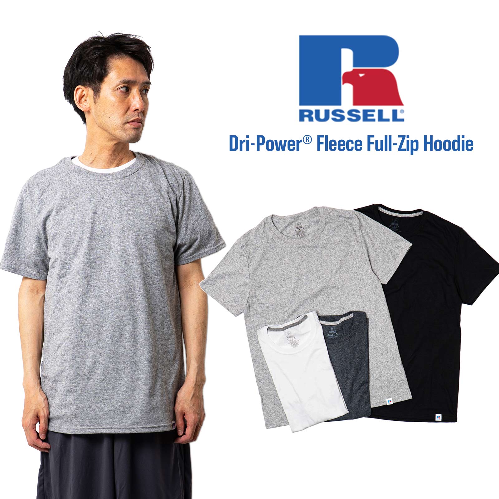 ラッセルアスレチックRUSSELLATHLETICコットンパフォーマンス半袖Tシャツ