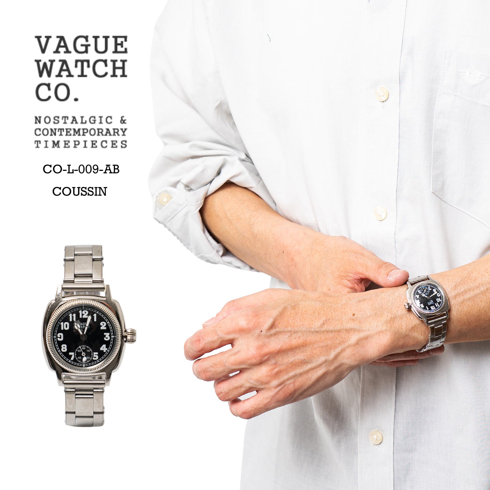 ヴァーグウォッチVAGUEWATCHCO.クッサンエイジドブラック