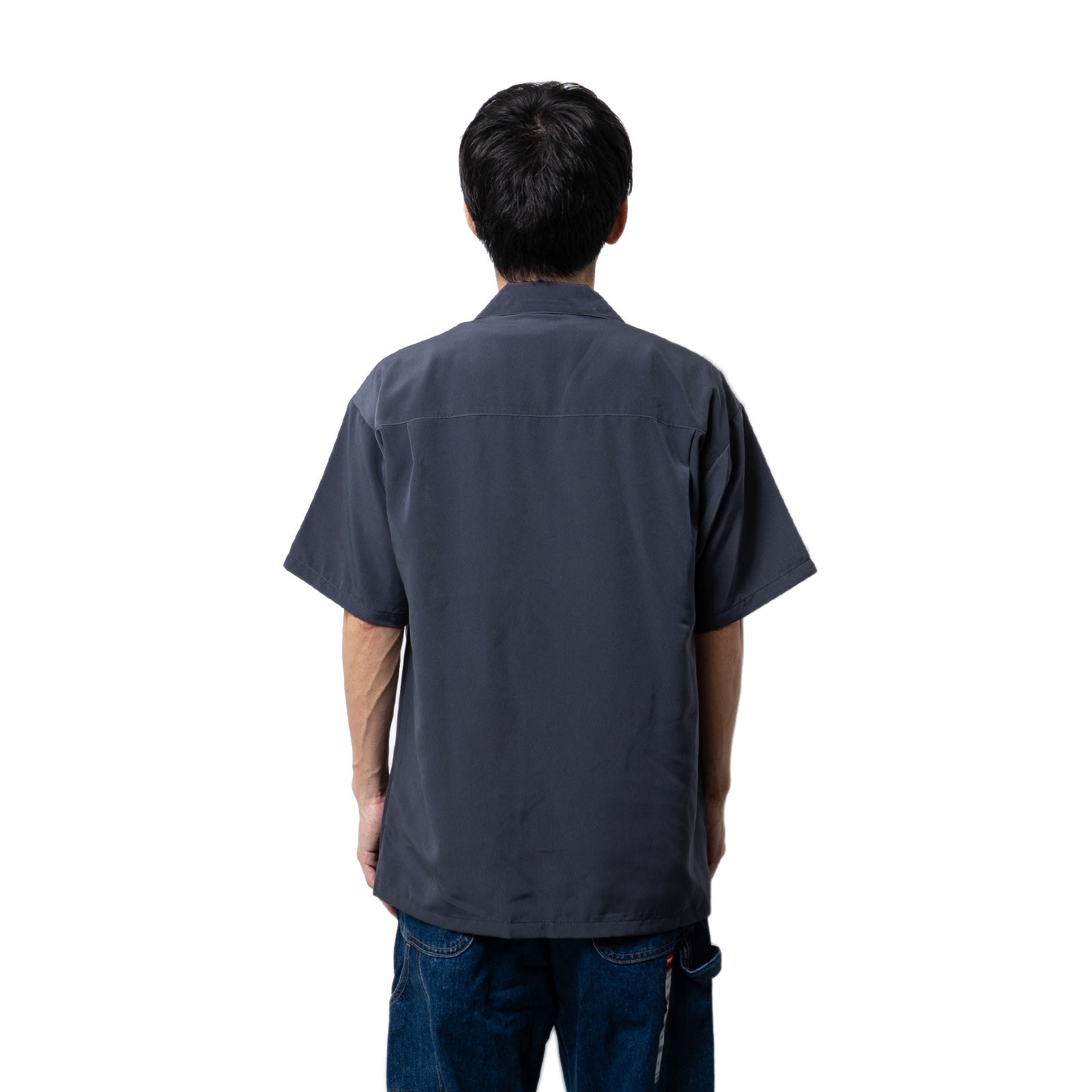 キャルトップCALTOP#3003SS半袖サテンオープンカラーシャツ