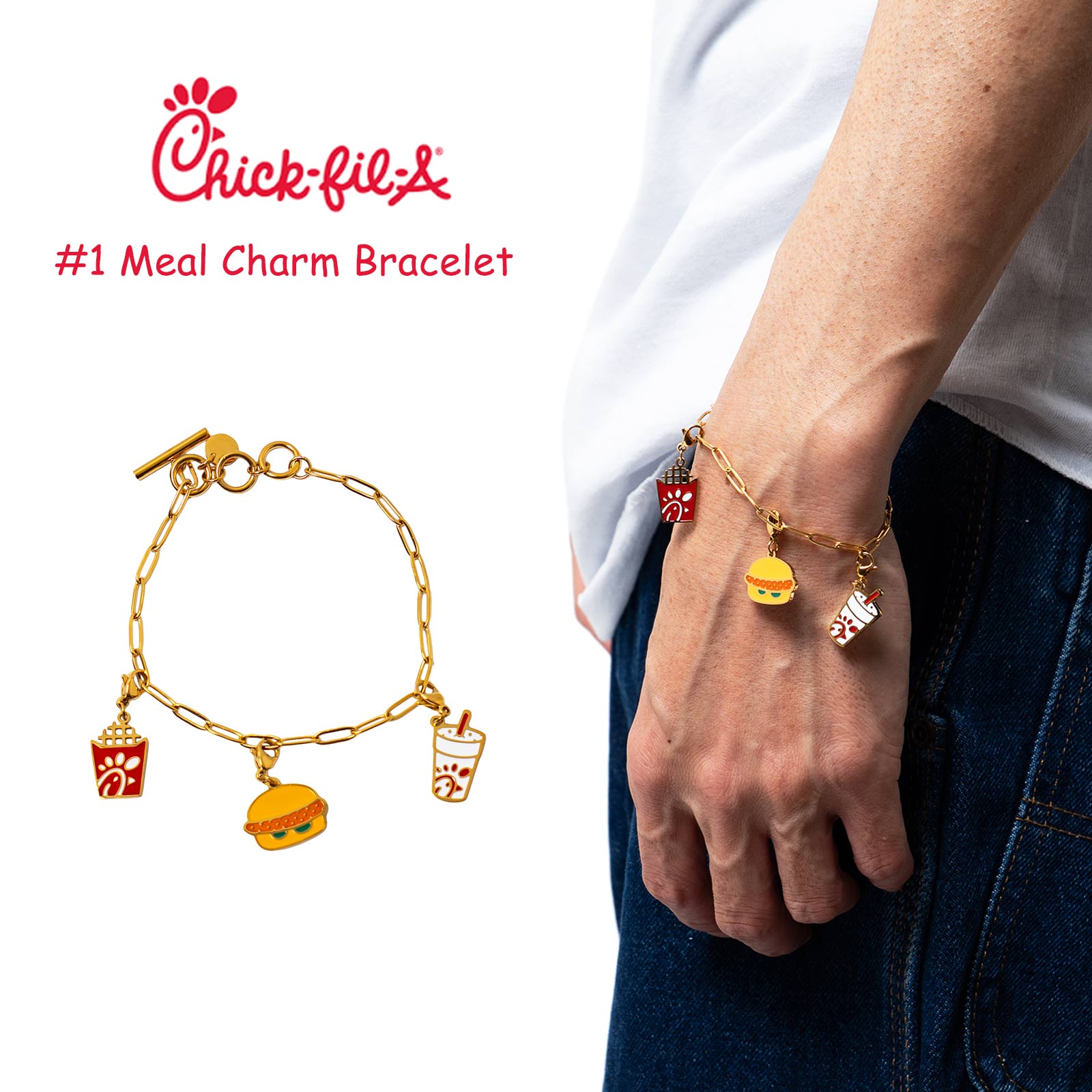 チックフィレイChick-fil-A#1ミールチャームブレスレット