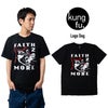 カンフーkungfu.フェイスノーモアロゴドッグTシャツブラック