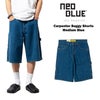 ネオブルーNEOBLUEバギーカーペンターショーツミディアムブルー
