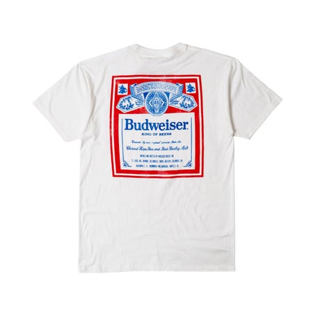 ウェアユアビアWearYourBeerバドワイザーヴィンテージラベルポケットTシャツ