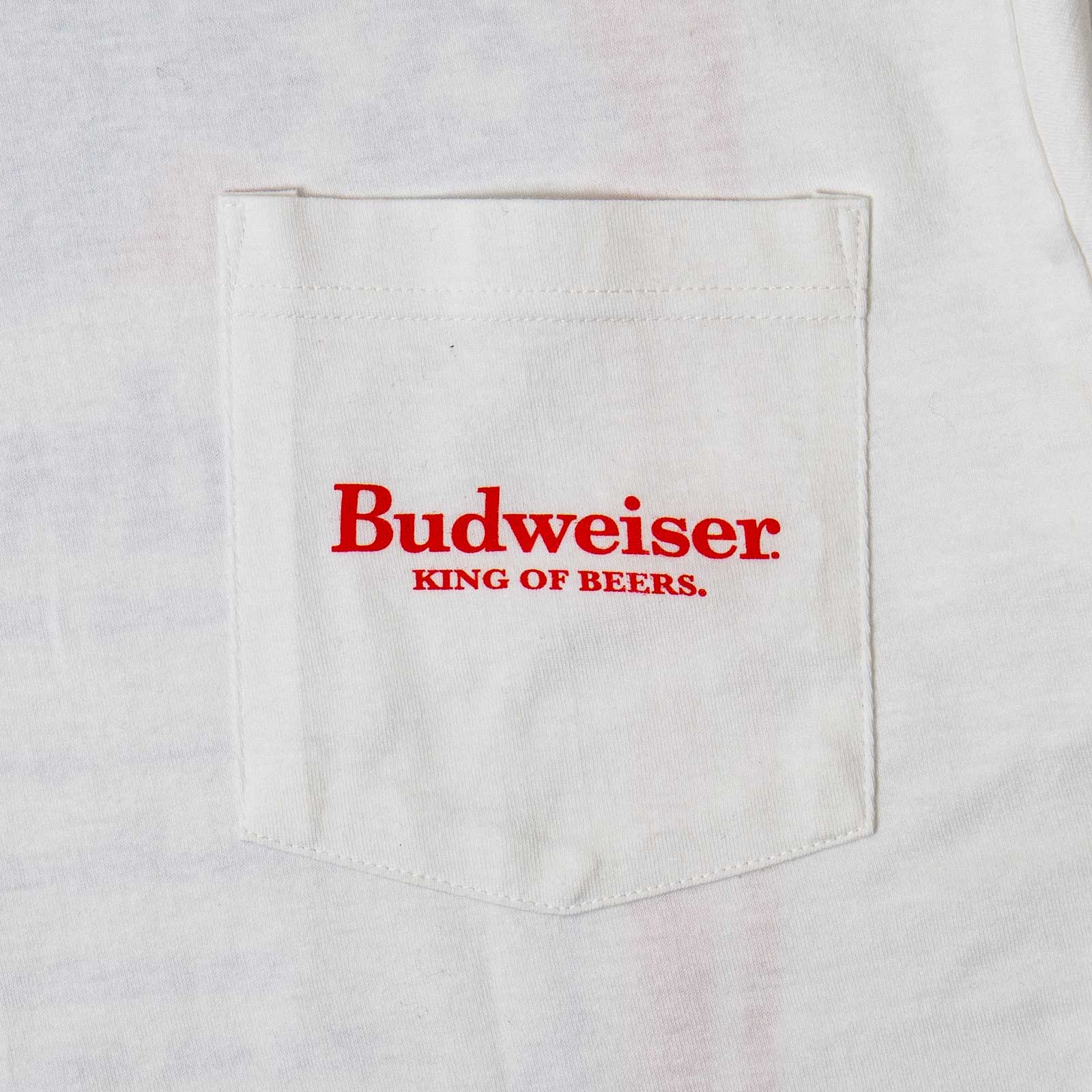 ウェアユアビアWearYourBeerバドワイザーヴィンテージラベルポケットTシャツ