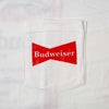 ウェアユアビアWearYourBeerバドワイザーヴィンテージラベルポケットTシャツ