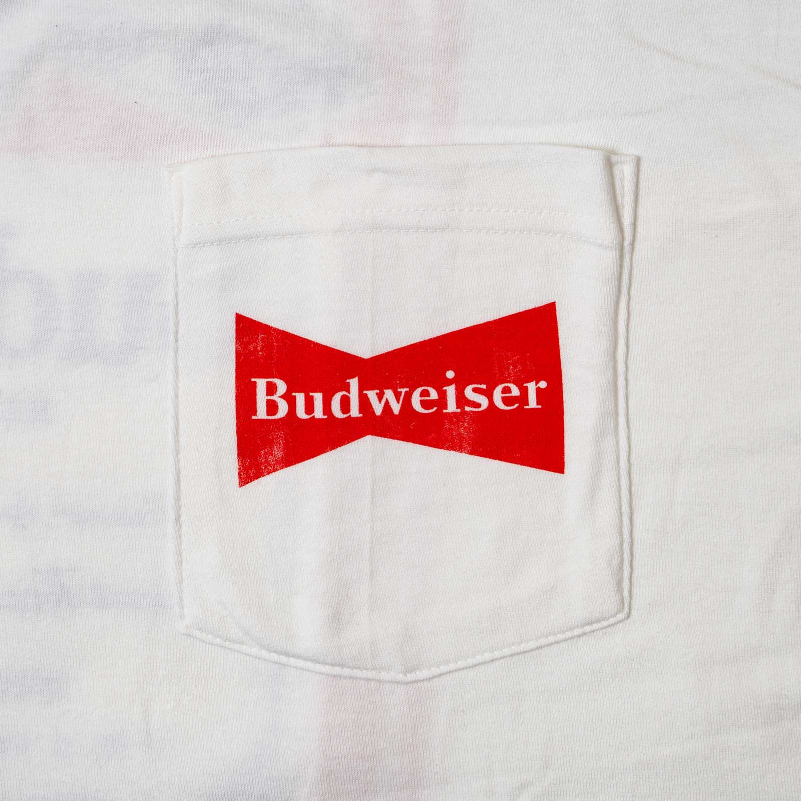 ウェアユアビアWearYourBeerバドワイザーヴィンテージラベルポケットTシャツ