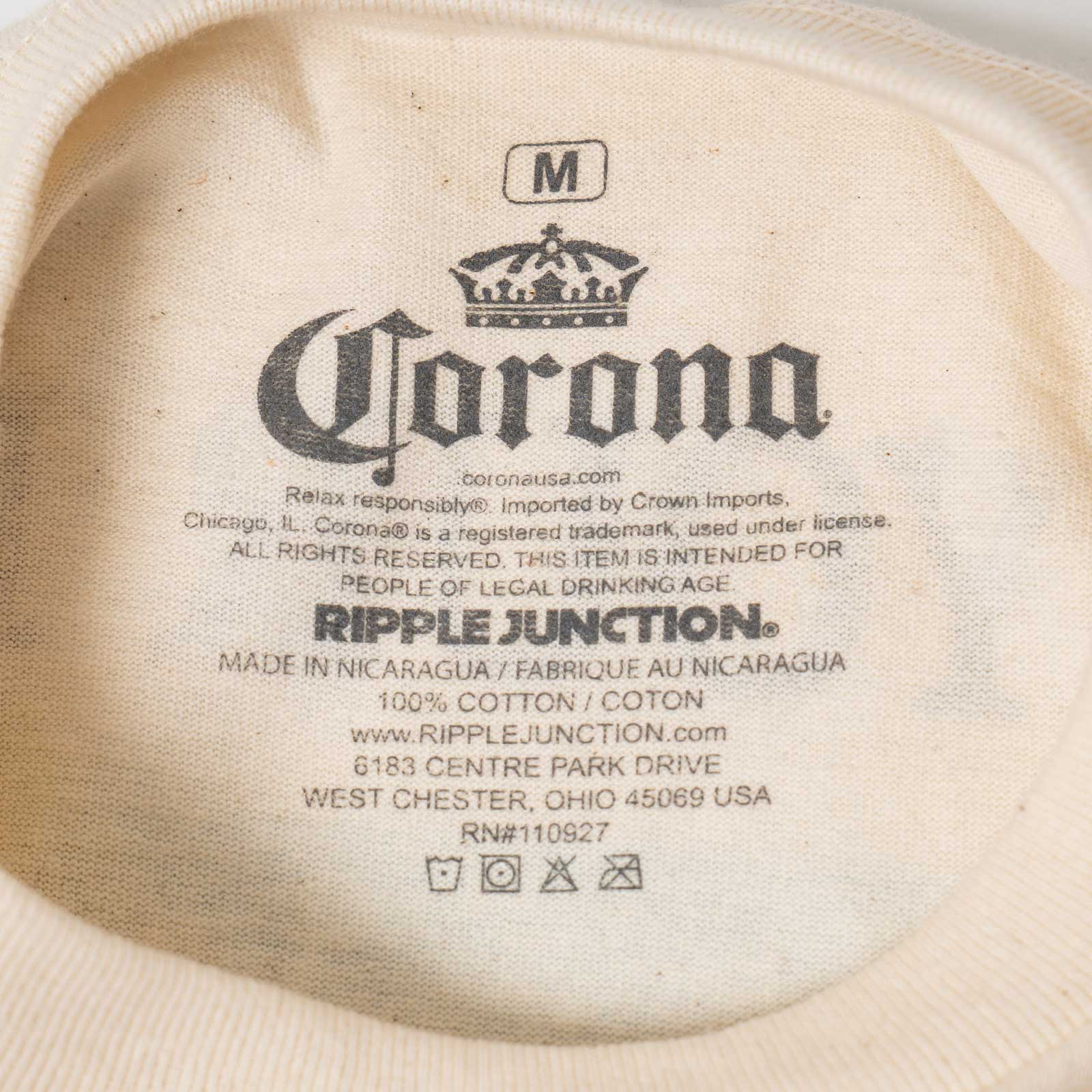 ウェアユアビアWearYourBeerコロナファインドユアビーチモンタージュTシャツ