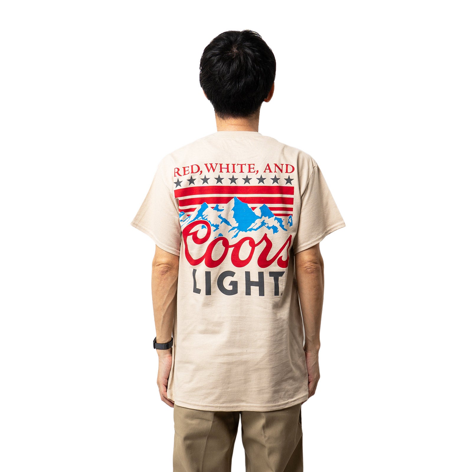 ウェアユアビアWearYourBeerクアーズライトレッドホワイトアンドクアーズライトTシャツ