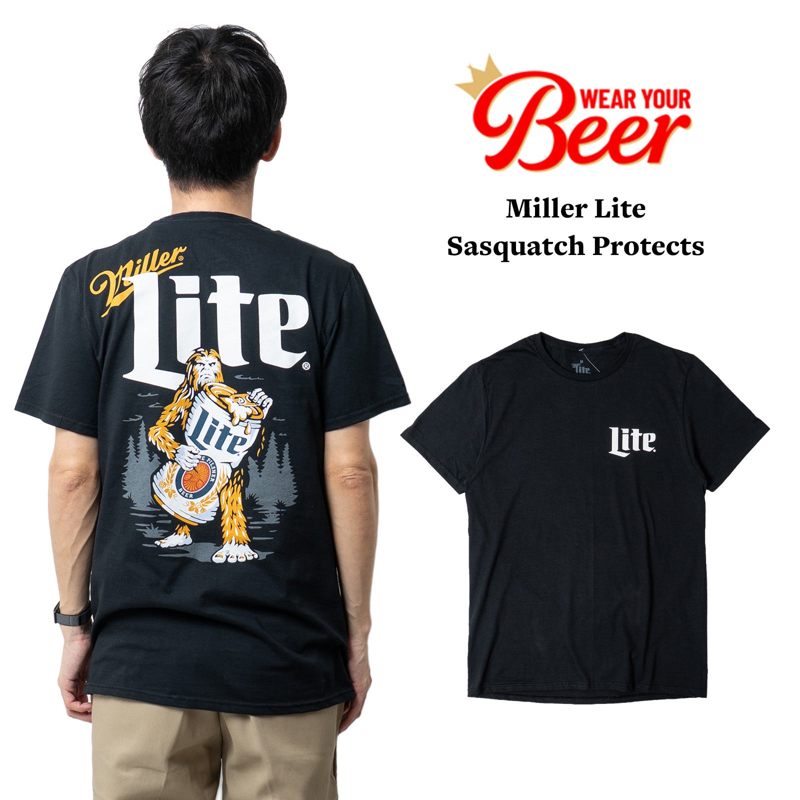 ウェアユアビアWearYourBeerミラーライトサスクワッチプロテクツTシャツ