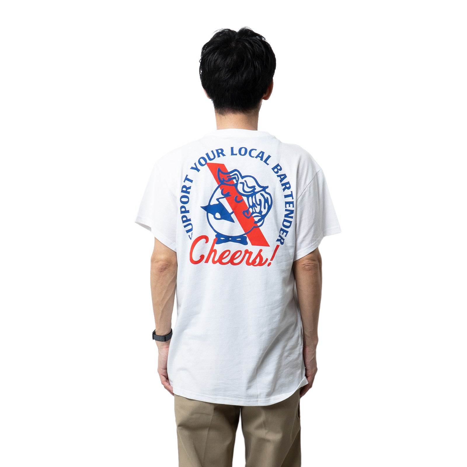 ウェアユアビアWearYourBeerパブストブルーリボンサポートユアローカルバーテンダーTシャツ
