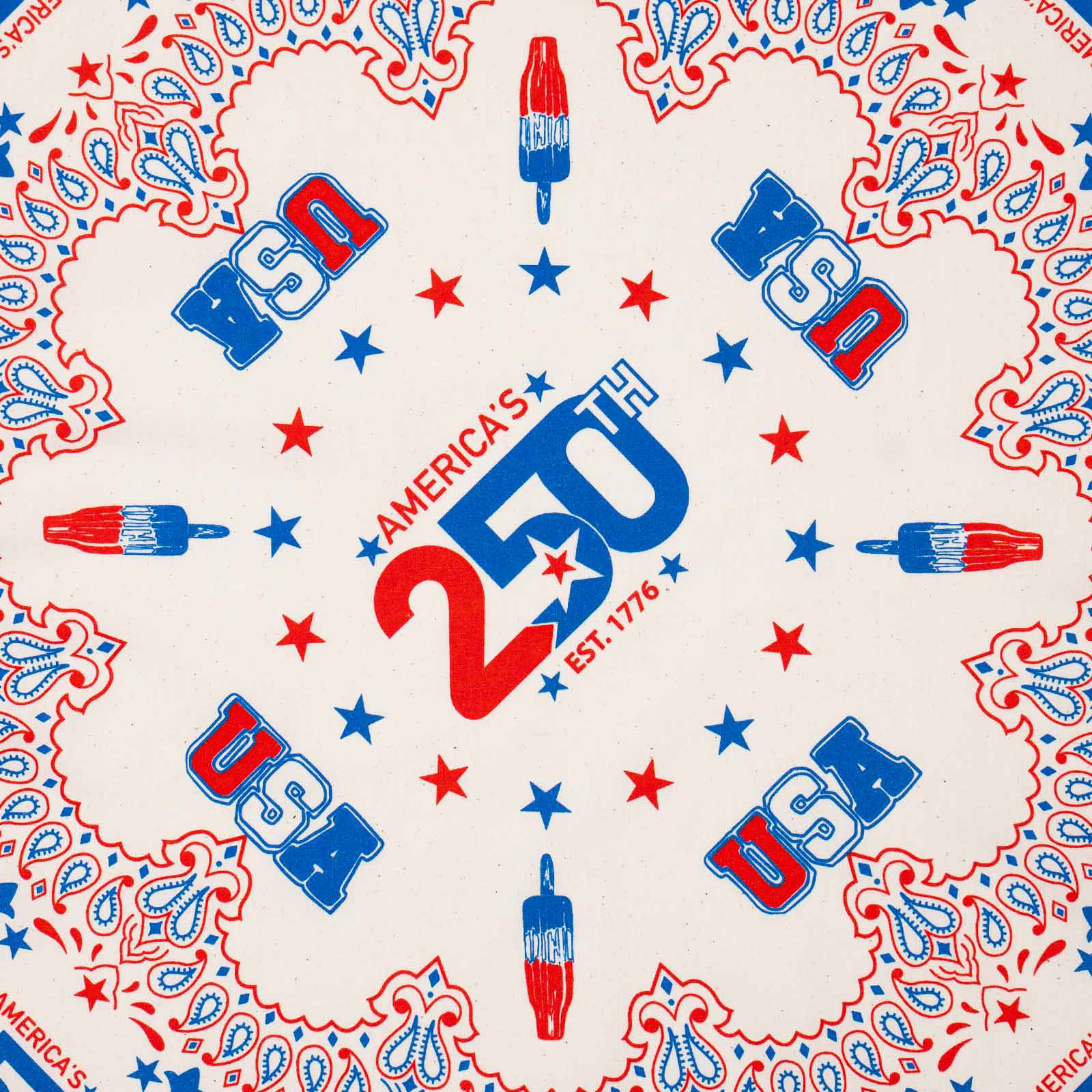 ハバハンクHAV-A-HANKアメリカズ250thバンダナアメリカンレガシーペイズリーTHEBANDANNACOMPANY
