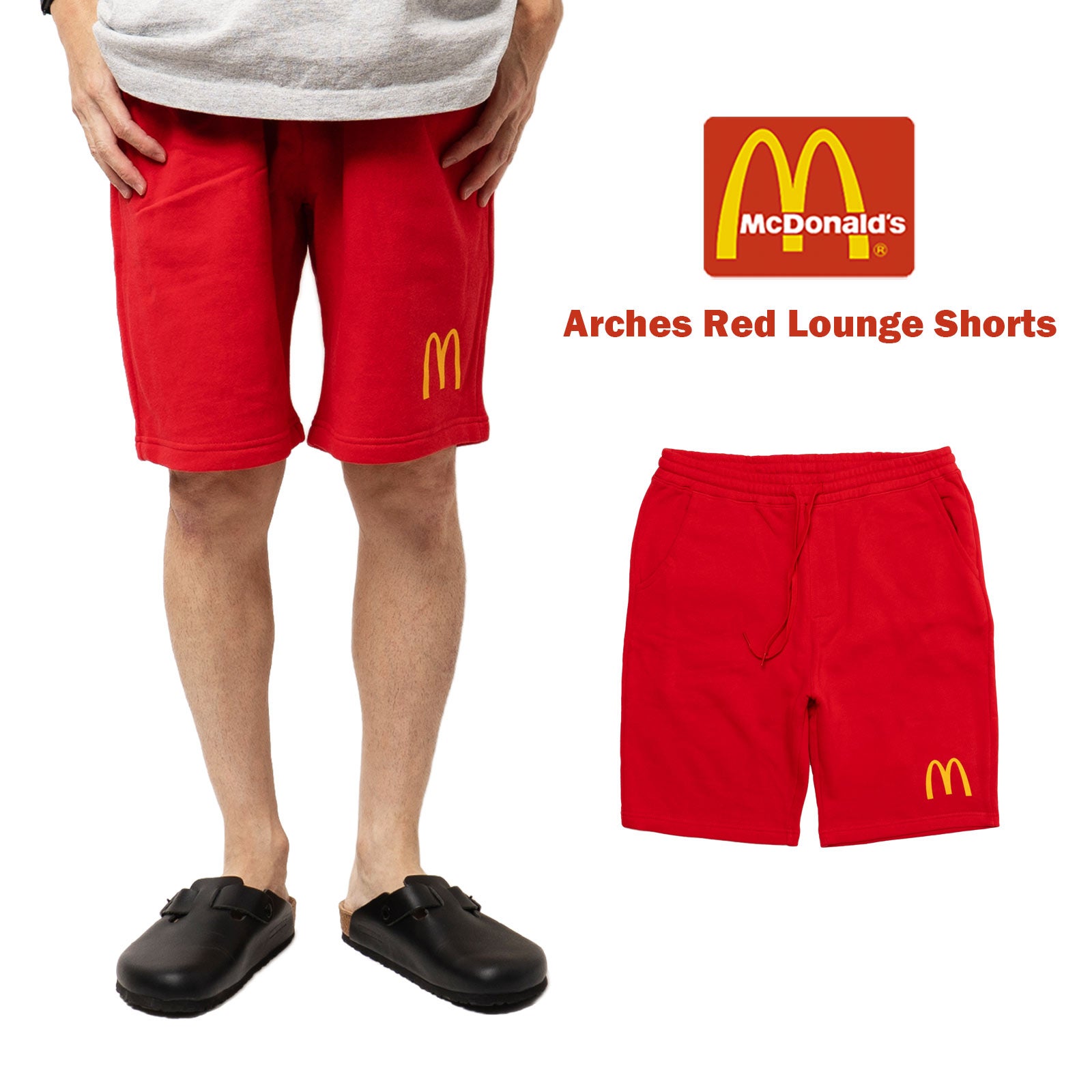 マクドナルドMcDonald’sアーチズレッドラウンジショーツ