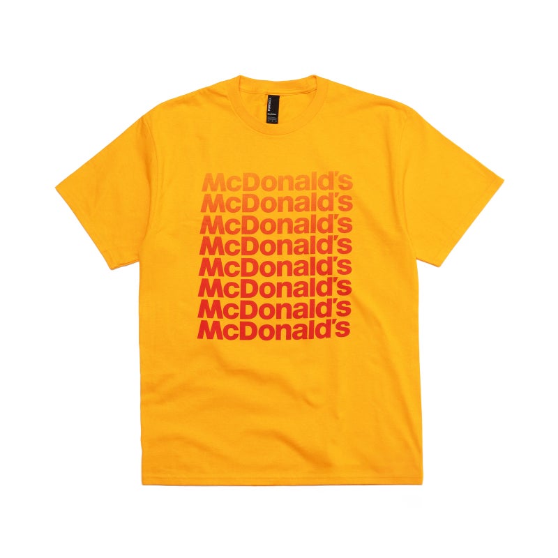 マクドナルドMcDonald’sオンブレワードマーク半袖Tシャツ