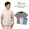 コットンコレクティブCOTTONCOLLECTIVE7.5オンスオーバーサイズボックス半袖Tシャツボーダー