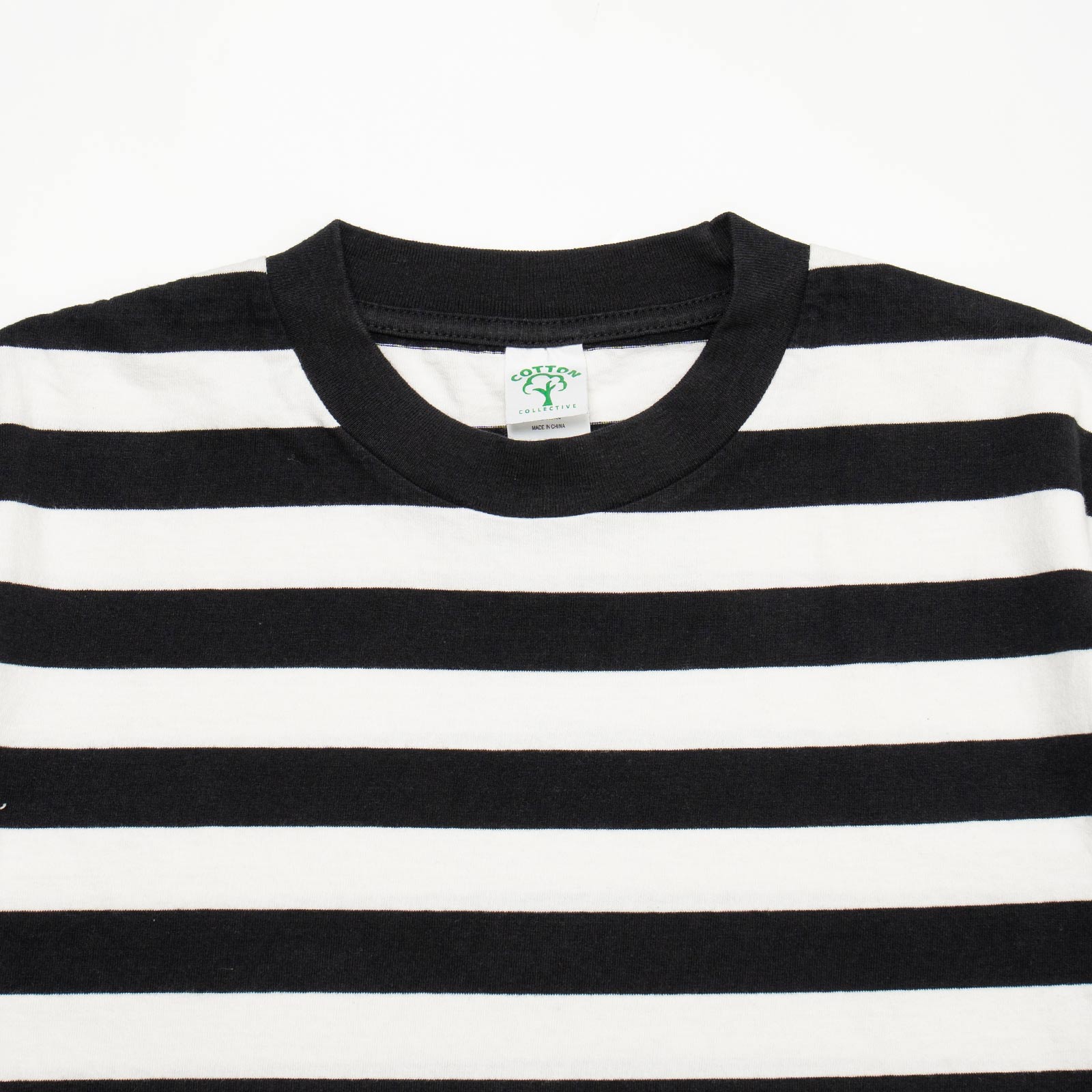 コットンコレクティブCOTTONCOLLECTIVE7.5オンスオーバーサイズボックス半袖Tシャツボーダー