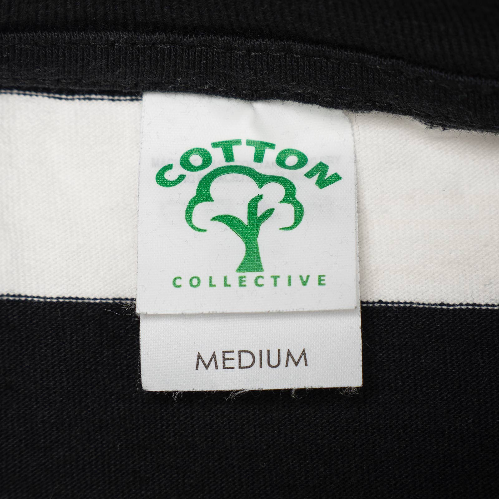 コットンコレクティブCOTTONCOLLECTIVE7.5オンスオーバーサイズボックス半袖Tシャツボーダー