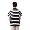 コットンコレクティブCOTTONCOLLECTIVE7.5オンスオーバーサイズボックス半袖Tシャツボーダー