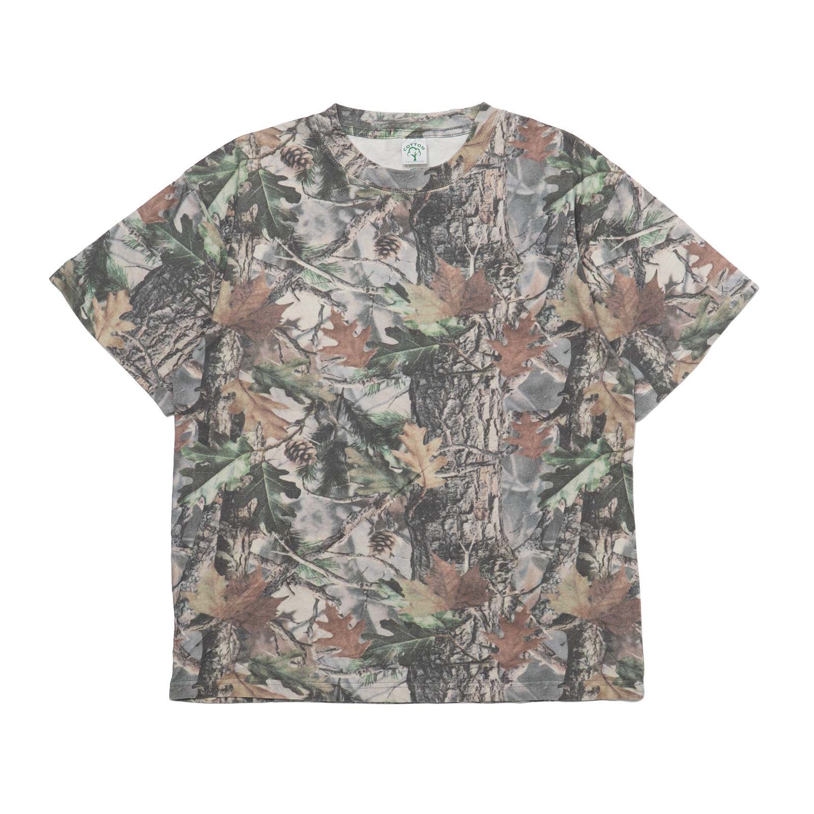 コットンコレクティブCOTTONCOLLECTIVE7.5オンスオーバーサイズボックス半袖Tシャツカモフラ