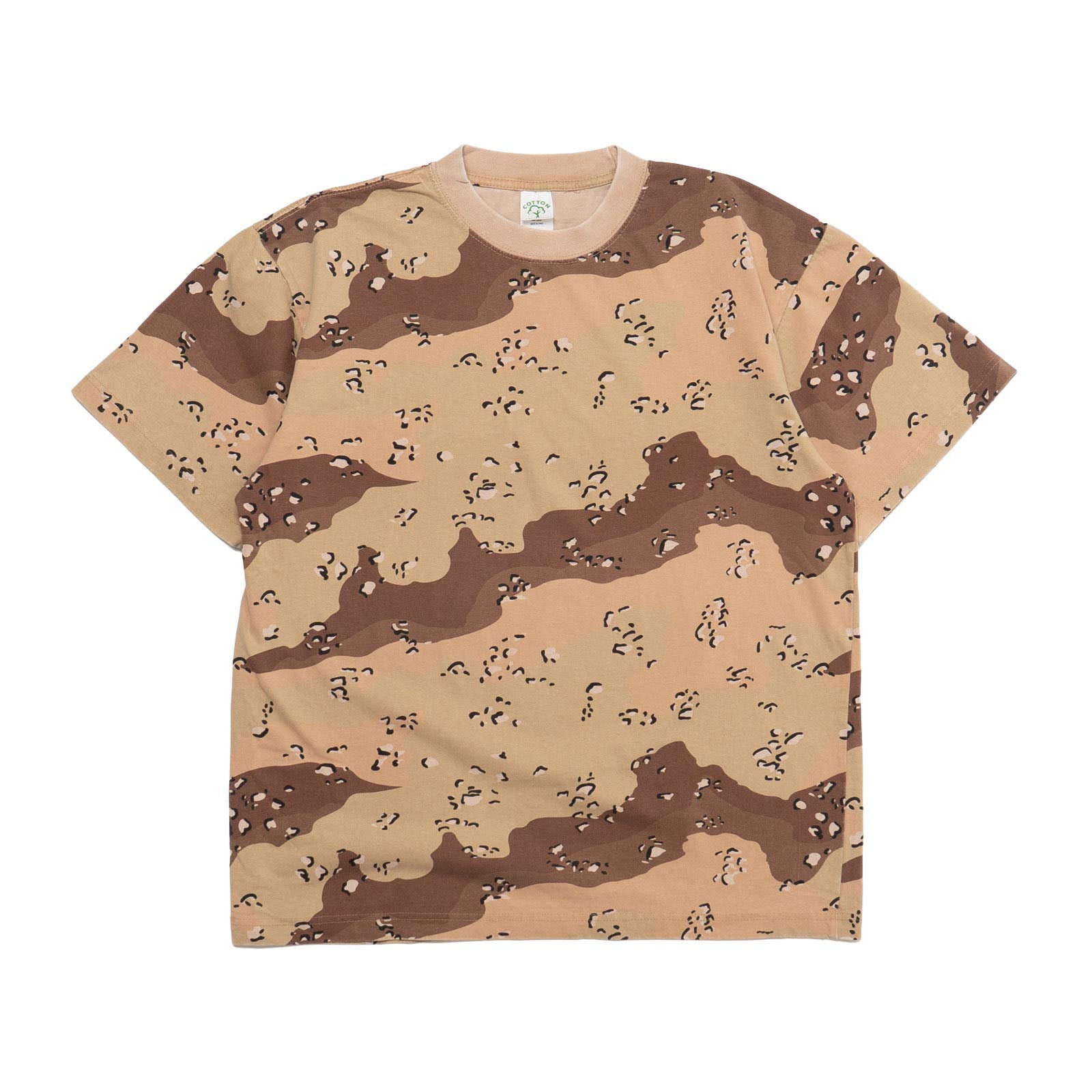 コットンコレクティブCOTTONCOLLECTIVE7.5オンスオーバーサイズボックス半袖Tシャツカモフラ