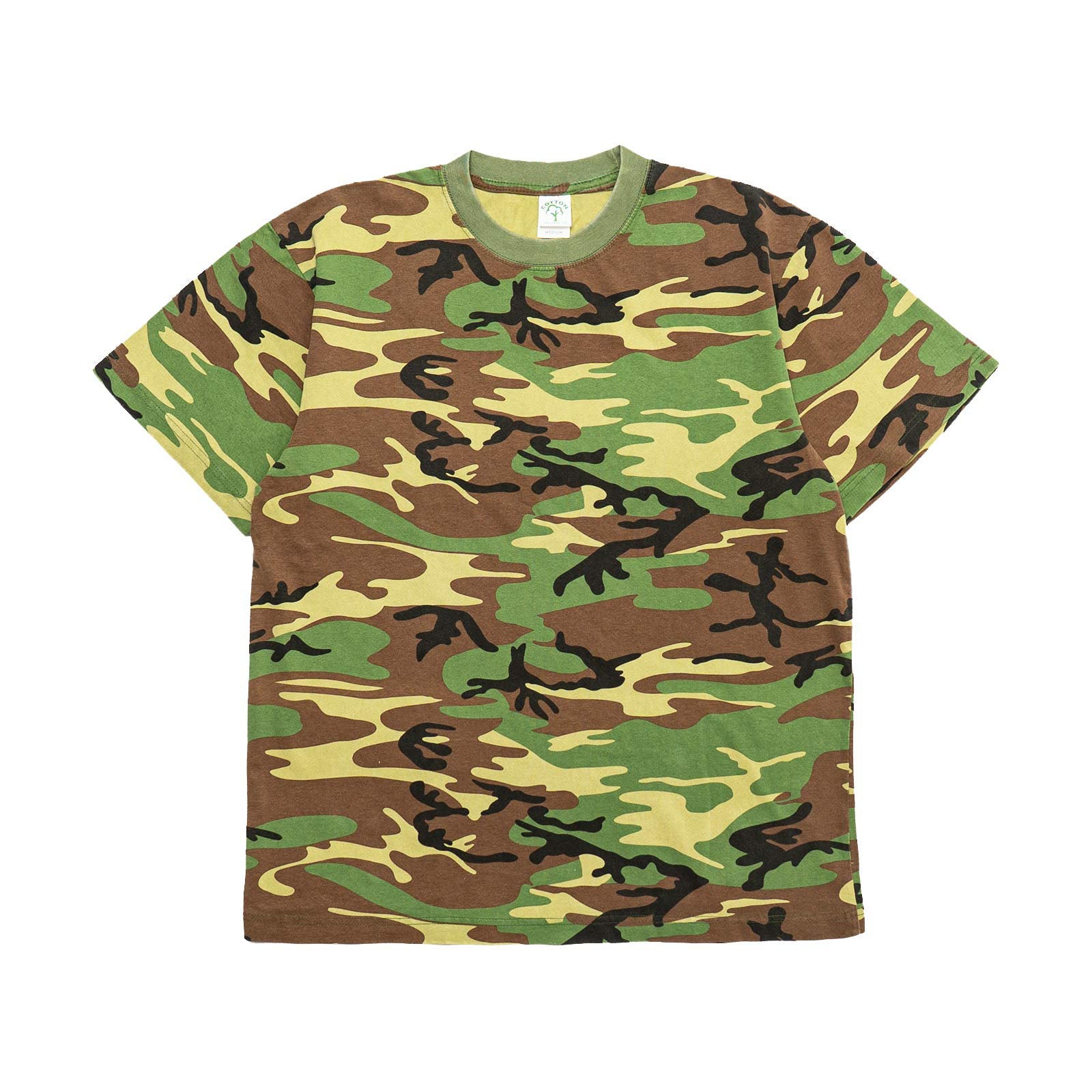 コットンコレクティブCOTTONCOLLECTIVE7.5オンスオーバーサイズボックス半袖Tシャツカモフラ