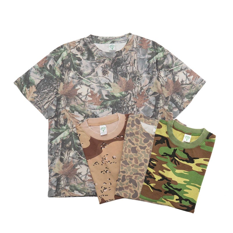 コットンコレクティブCOTTONCOLLECTIVE7.5オンスオーバーサイズボックス半袖Tシャツカモフラ