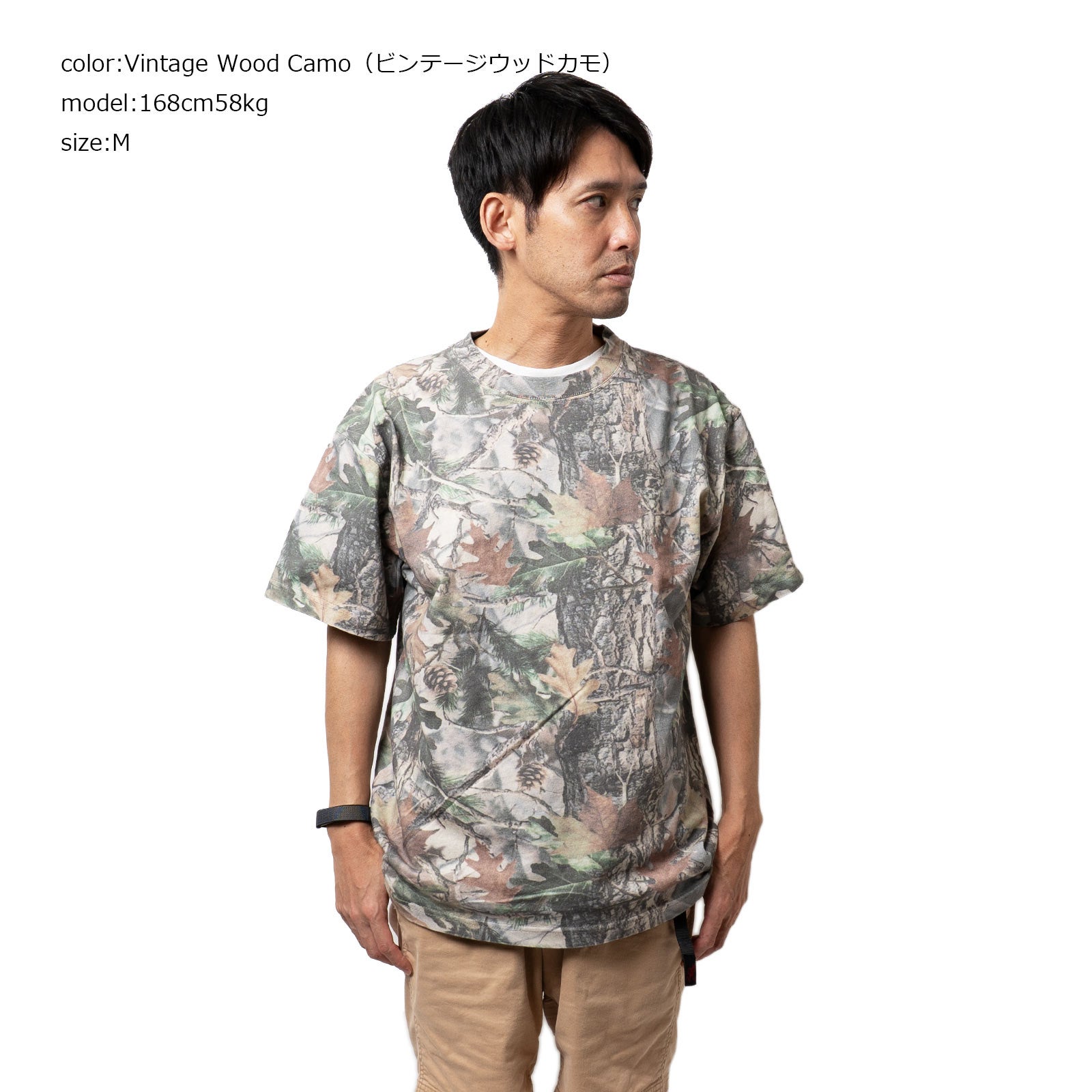 コットンコレクティブCOTTONCOLLECTIVE7.5オンスオーバーサイズボックス半袖Tシャツカモフラ