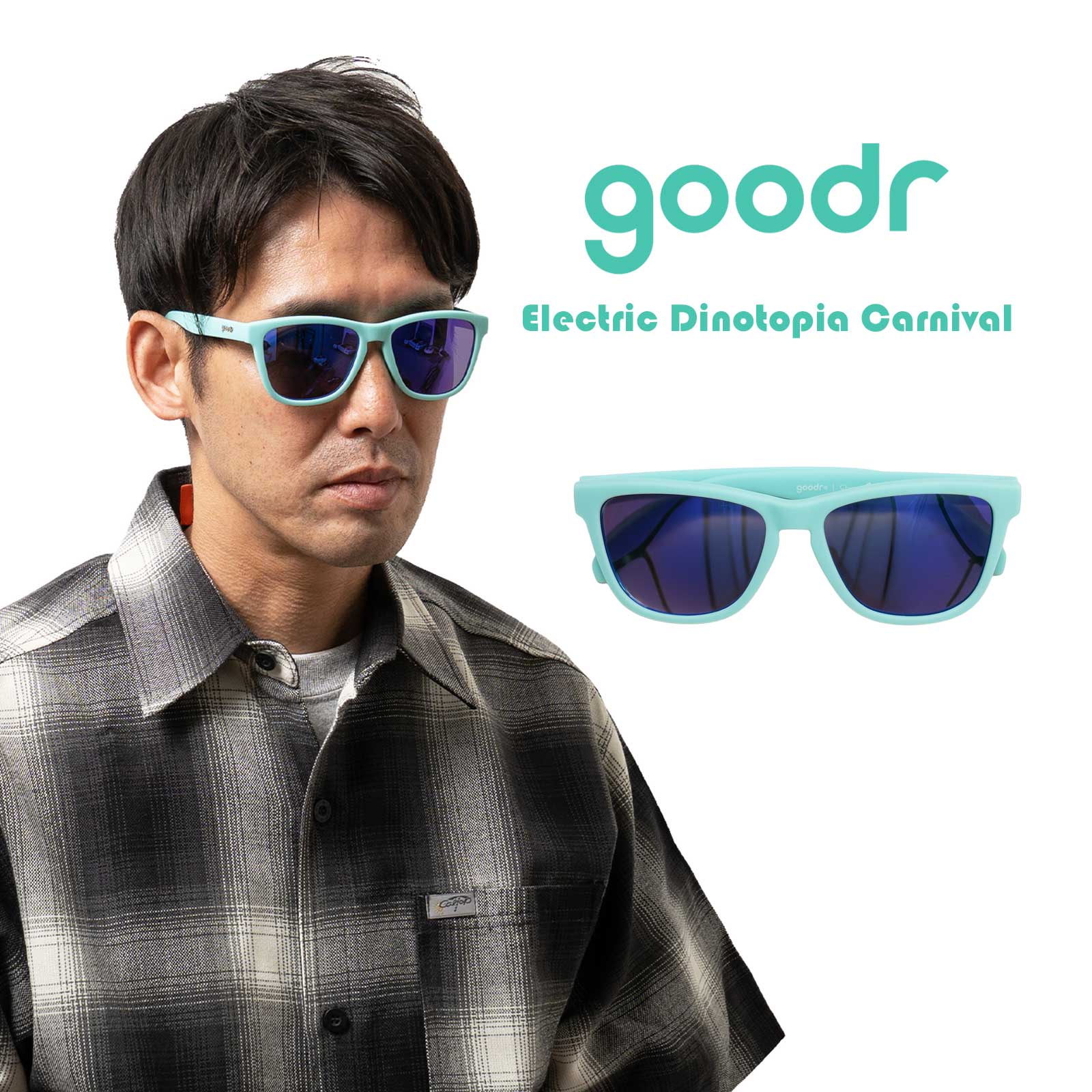 グダーgoodrOG偏光サングラスElectricDinotopiaCarnival