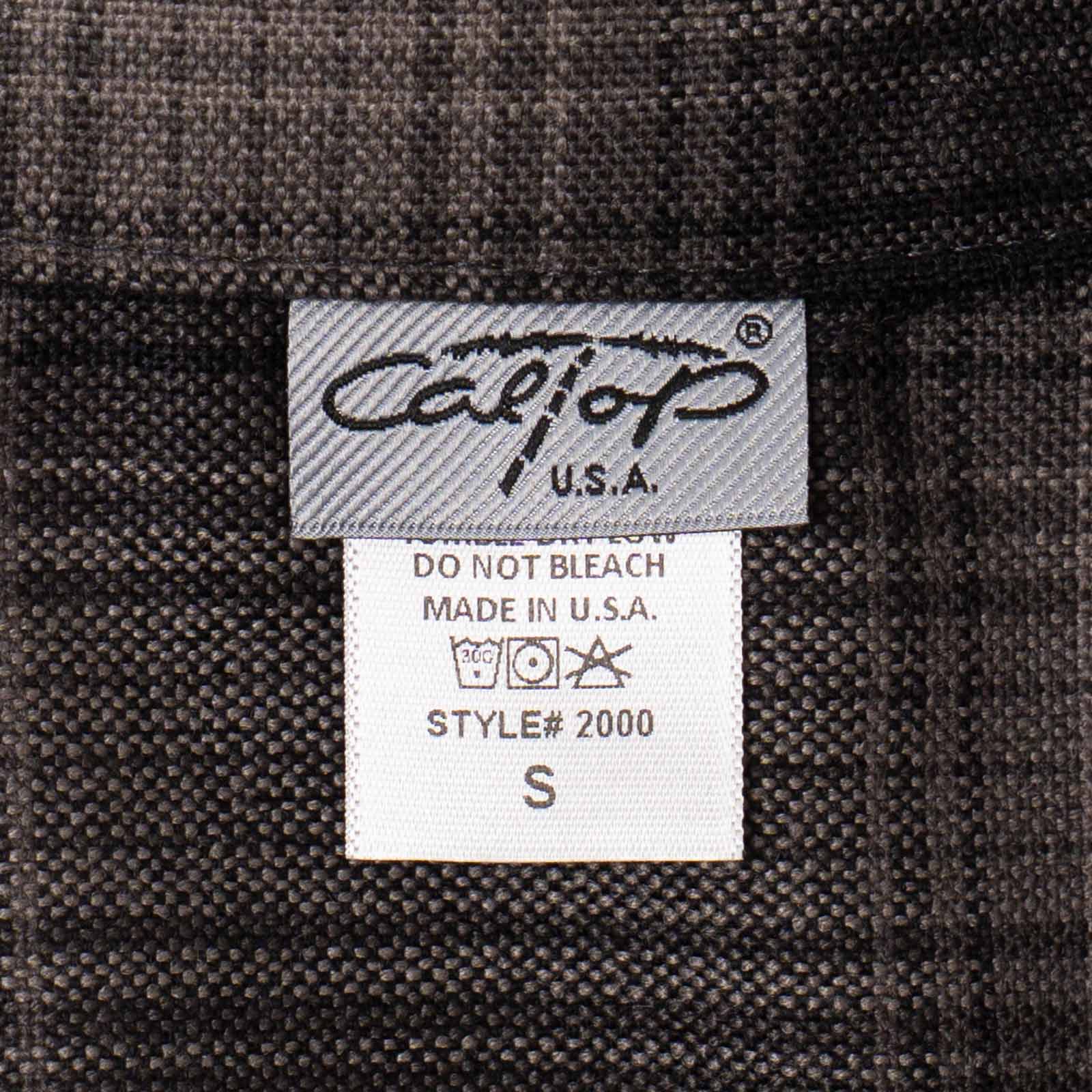 キャルトップCALTOP#2000LS当店別注キャンプカラーオンブレチェック長袖フランネルシャツ