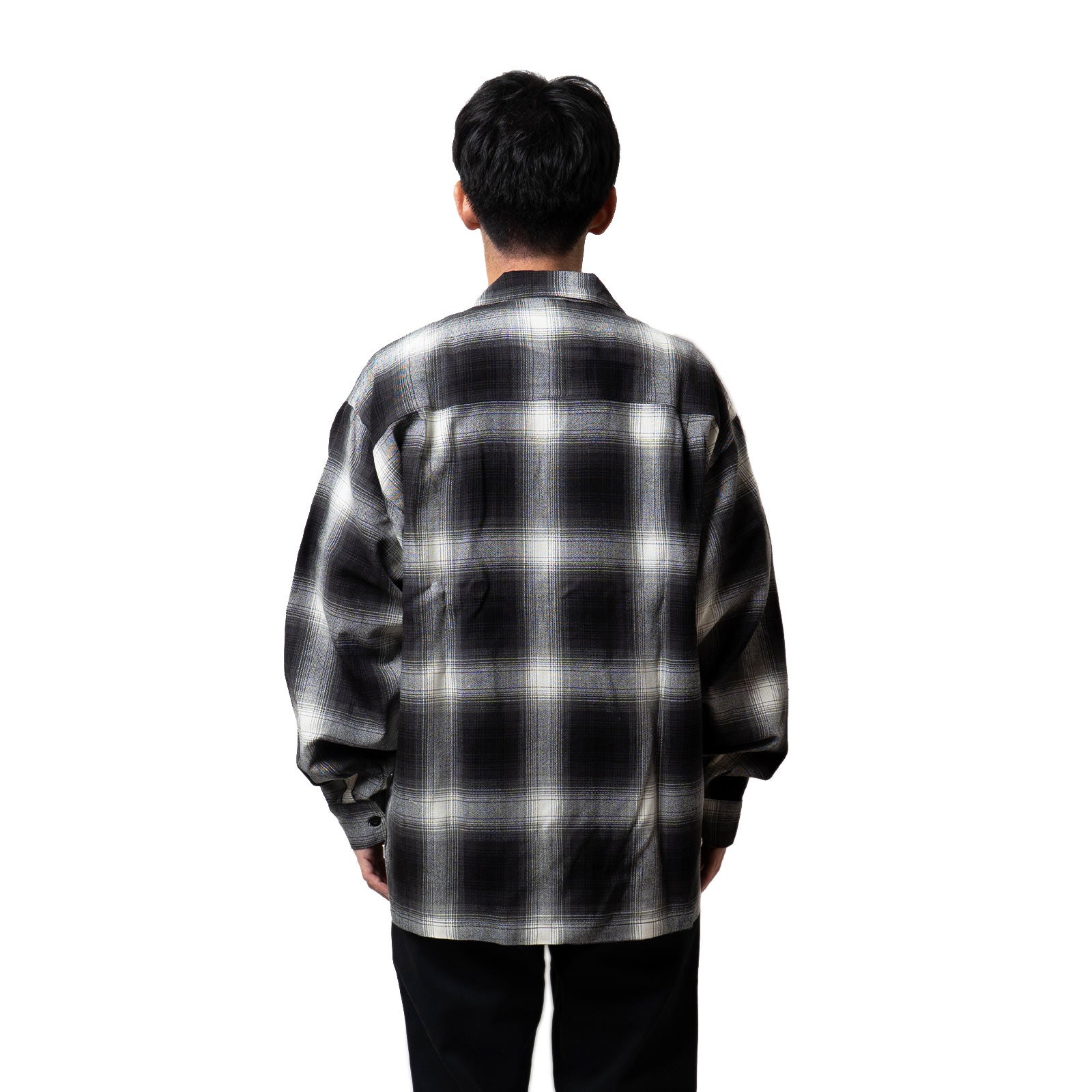 キャルトップCALTOP#2000LS当店別注キャンプカラーオンブレチェック長袖フランネルシャツ