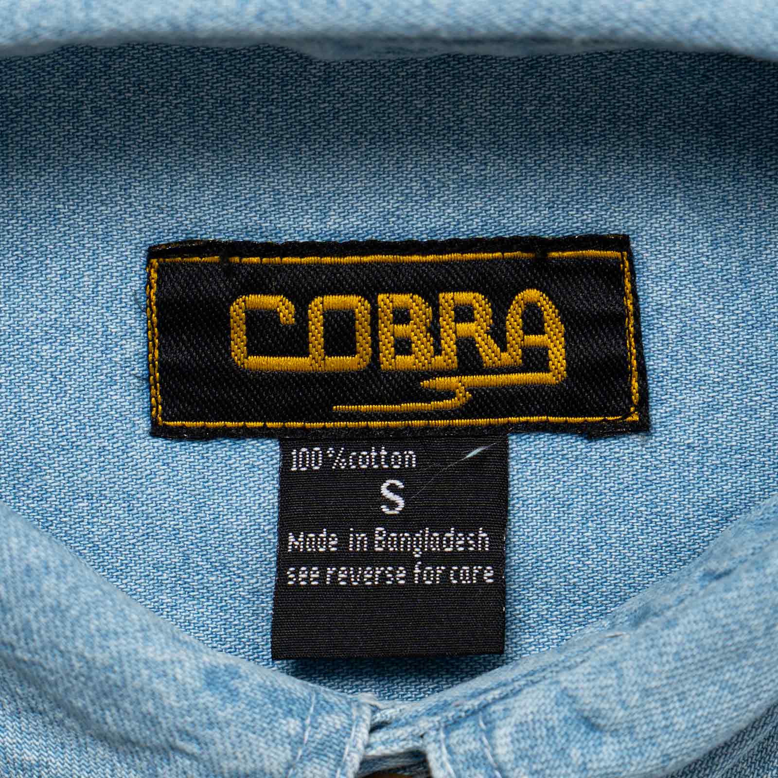 コブラキャップスCOBRACAPSヘビーデニム長袖ボタンダウンシャツ