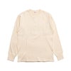 ヘルスニットHEALTHKNIT53026アーミーリブヘンリーネックロングスリーブTシャツナチュラルフェイドブラック