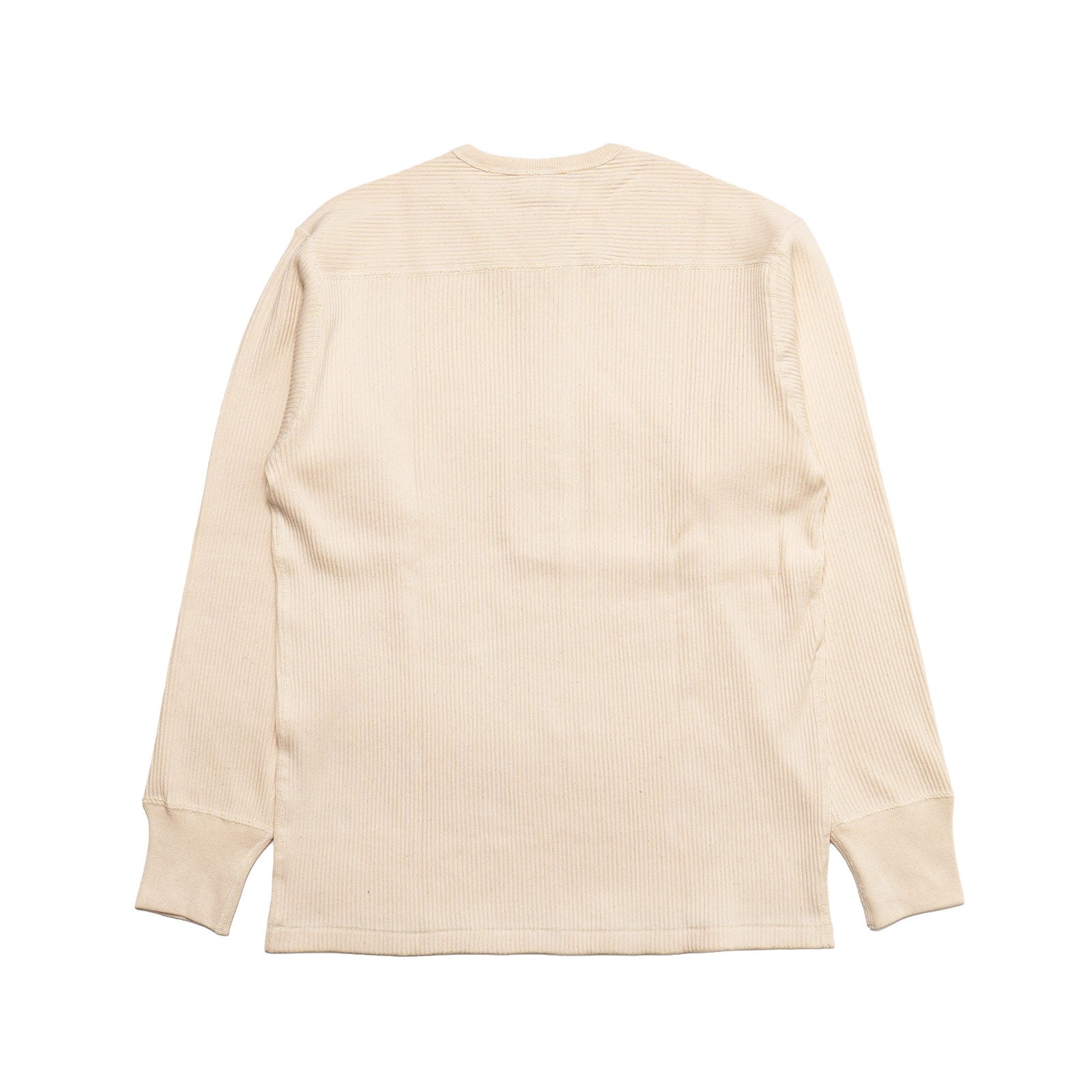 ヘルスニットHEALTHKNIT53026アーミーリブヘンリーネックロングスリーブTシャツナチュラルフェイドブラック