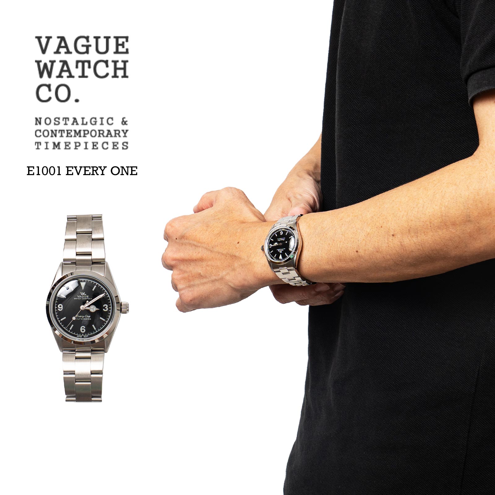 ヴァーグウォッチVAGUEWATCHCo.エヴリワンEvery-One自動巻き腕時計