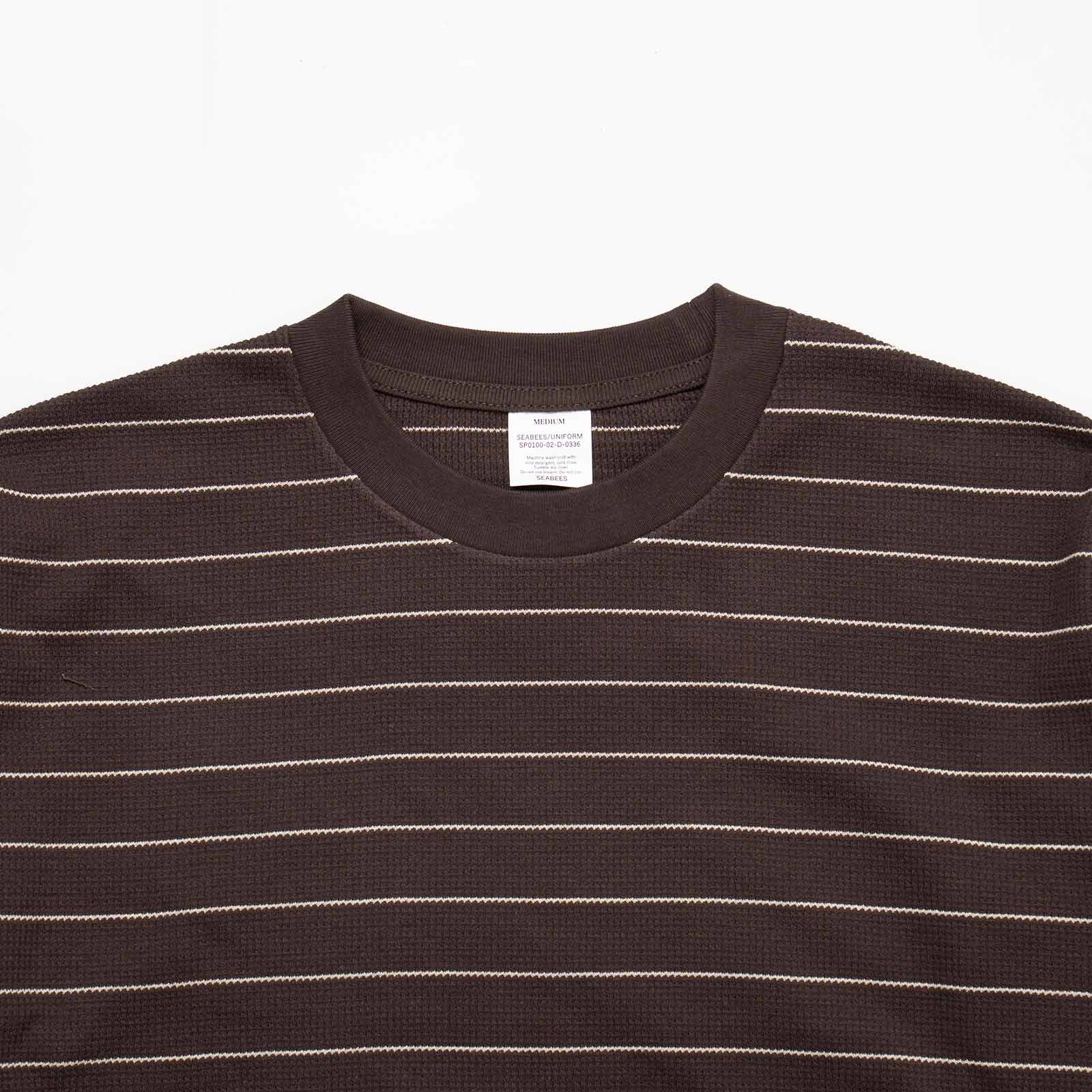 シービーズSEABEESボーダーワッフルトップ