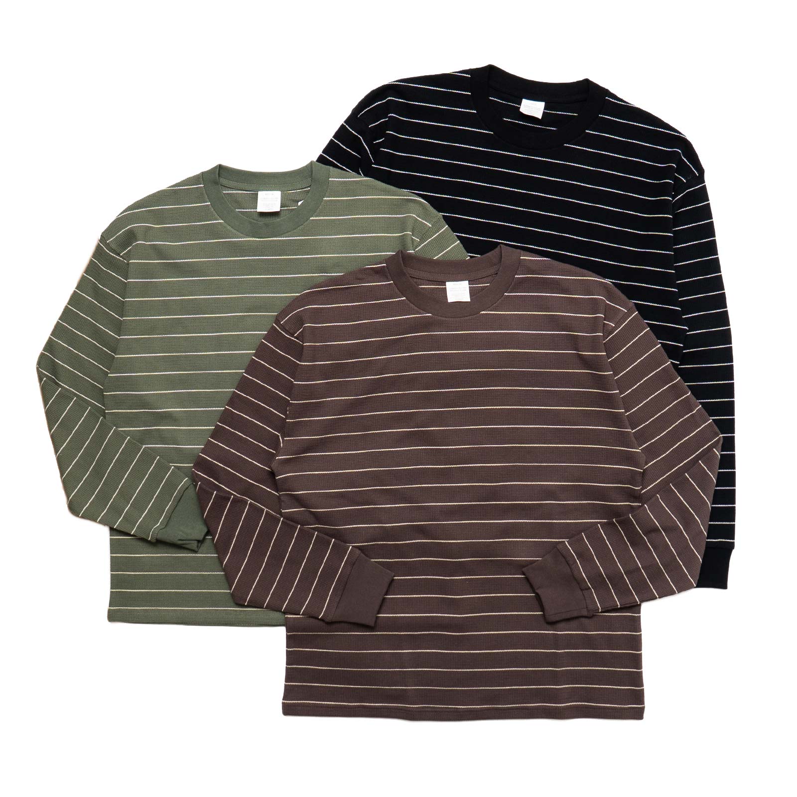 シービーズSEABEESボーダーワッフルトップ